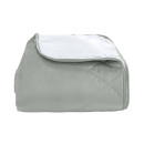 Покривало стьогане лабіринт Barkhat 129 сріблясте 240x260 см