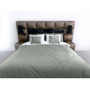 Покривало стьогане лабіринт Barkhat 129 сріблясте 240x260 см