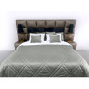 Покрывало стеганое мозаика Barkhat 129 серебряное 220x220 см