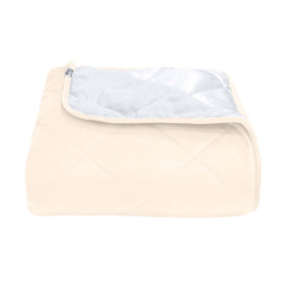 Покрывало стеганое ромб Barkhat 203 светло-бежевое 240x240 см