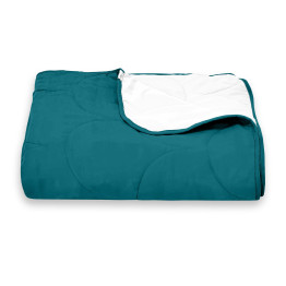 Покривало стьогане черепиця Sparta 47 аквамарин 220х220 см