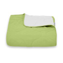 Покривало стьогане хвиля Sparta 40 зелене 150х220 см