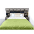 Покривало стьогане хвиля Sparta 40 зелене 150х220 см