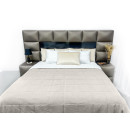 Покривало стьогане квадрат Sparta 09 світло-сіре 240х260 см