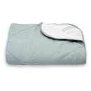 Покрывало стеганое лабиринт Sparta 15 серо-голубое 200x220 см