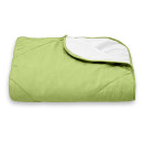 Покрывало стеганое лабиринт Sparta 40 зеленое 130x240 см