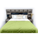 Покрывало стеганое лабиринт Sparta 40 зеленое 130x240 см