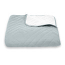 Покрывало стеганое пирамида Sparta 15 серо-голубое 200x220 см