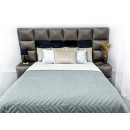 Покрывало стеганое пирамида Sparta 15 серо-голубое 200x220 см