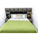 Покривало стьогане піраміда Sparta 40 зелене 200x220 см