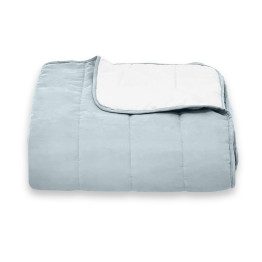 Покрывало стеганое полоса Sparta 15 серо-голубое 160x220 см