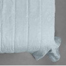 Покрывало стеганое полоса Sparta 15 серо-голубое 160x220 см