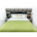 Покрывало стеганое полоса Sparta 40 зеленое 200x220 см