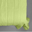 Покрывало стеганое полоса Sparta 40 зеленое 200x220 см