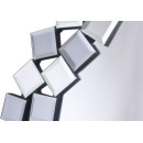 Настенное зеркало Laguna S1825 Silver/Grey