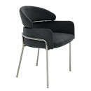 Стул Oslo TM125 Black/Silver