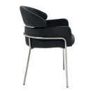 Стул Oslo TM125 Black/Silver