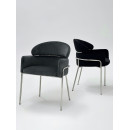 Стул Oslo TM125 Black/Silver
