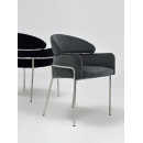 Стул Oslo TM125 Black/Silver