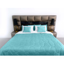 Покрывало стеганое элипс Barkhat 131 бирюзовый 150x220 см