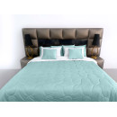 Покривало стьогане еліпс Barkhat 224 блакитне 220x240 см