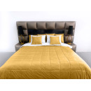 Покрывало стеганое квадрат Barkhat 207 золотое 160x220 см