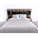 Покривало стьогане квадрат Barkhat 238 світло-сірий 130x240 см