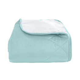 Покрывало стеганое лабиринт Barkhat 224 голубое 130x240 см