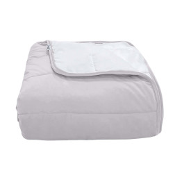 Покрывало стеганое полоса Barkhat 238 светло-серый 160x240 см