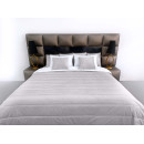 Покрывало стеганое полоса Barkhat 238 светло-серый 200x220 см