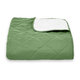 Покривало стьогане ромб Sparta 41 смарагдове 200x220 см