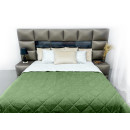 Покривало стьогане ромб Sparta 41 смарагдове 200x220 см