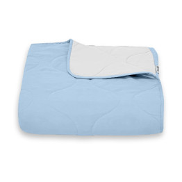 Покрывало стеганое волна Sparta 30 голубое 240х240 см
