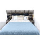 Покрывало стеганое волна Sparta 30 голубое 240х240 см