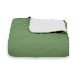 Покривало стьогане хвиля Sparta 41 смарагдове 150х220 см