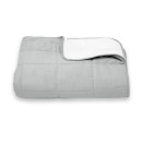 Покривало стьогане квадрат Sparta 11 сіре 220х220 см