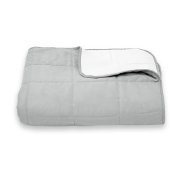 Покривало стьогане квадрат Sparta 11 сіре 220х220 см