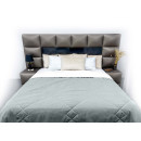 Покрывало стеганое лабиринт Sparta 16 серое 200x220 см