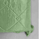 Покривало стьогане лабіринт Sparta 41 смарагдове 130x240 см