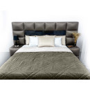 Покривало стьогане мозаїка Sparta 38 коричневе 220х240 см