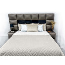 Покрывало стеганое пирамида Sparta 09 светло-серое 220х220 см