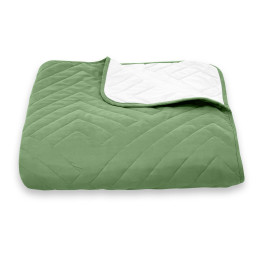 Покрывало стеганое пирамида Sparta 41 изумрудное 150х220 см