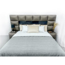 Покривало стьогане смуга Sparta 16 сіре 150х220 см