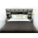 Покрывало стеганое полоса Sparta 39 темно-коричневое 220х220 см