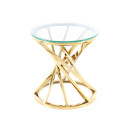 Стол Favor SM125 clear/gold