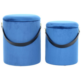 Набор пуфов Chest T125/2 Blue/Black