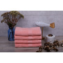 Полотенце для лица 1113 махровое 50х100 см (бордюр CHESS) коралловое 14-1419