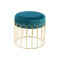 Табурет Drum T425 Petrol / Gold
