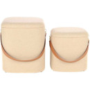 Набор пуфов Square T125/2 Beige/Brown