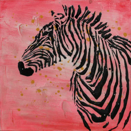 Картина маслом Zebra